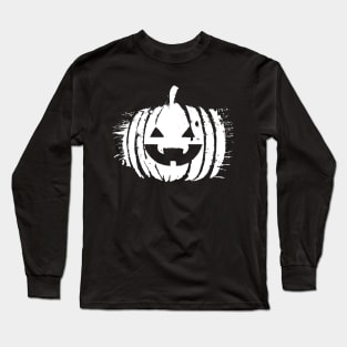 Spooky Laughing Pumpkin Head | Halloween Long Sleeve T-Shirt